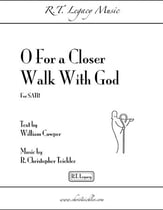 O For a Closer Walk With God SATB choral sheet music cover